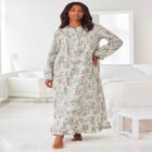 Long Flannel Nightgown  image number null