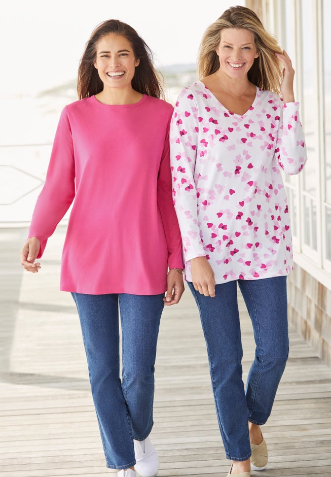 Perfect Long-Sleeve Crewneck Tee image number 5