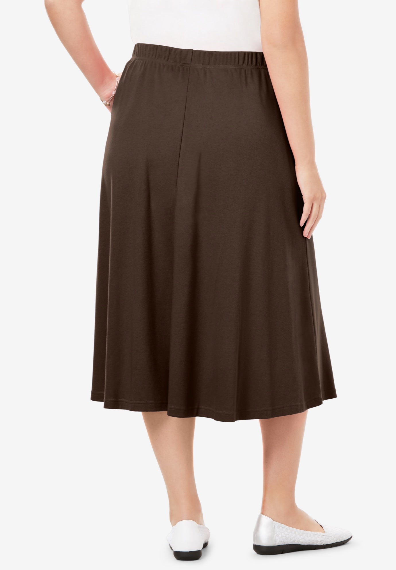 7-Day Knit A-Line Skirt image number 2