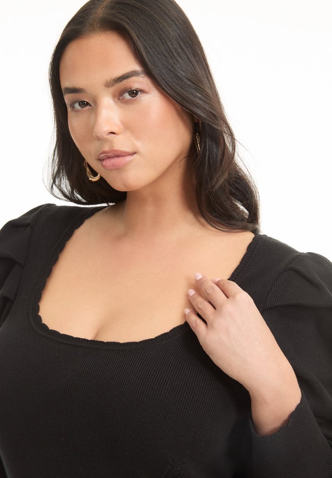 Mutton Sleeve Sweater image number 3