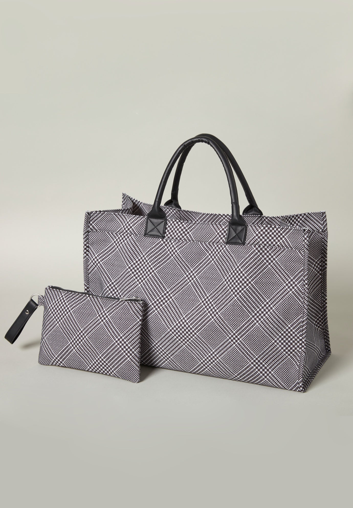 2-Piece Houndstooth Tote Set image number 1
