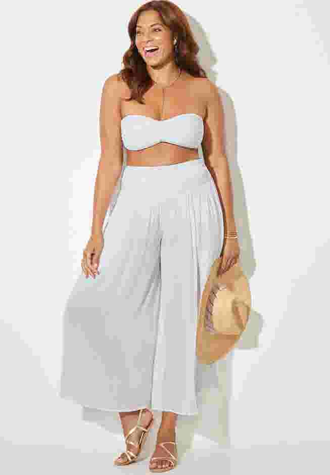 Ella Flowy Crinkle Beach Pant image number 0