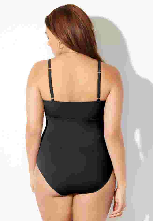 Shirred Slim Strap One Piece image number 1