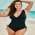 Adjustable V-Neck One Piece image number null