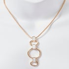 Triple Hoop Pendant Necklace image number 0