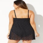 Crochet Side Slit V-Neck Swimdress image number null