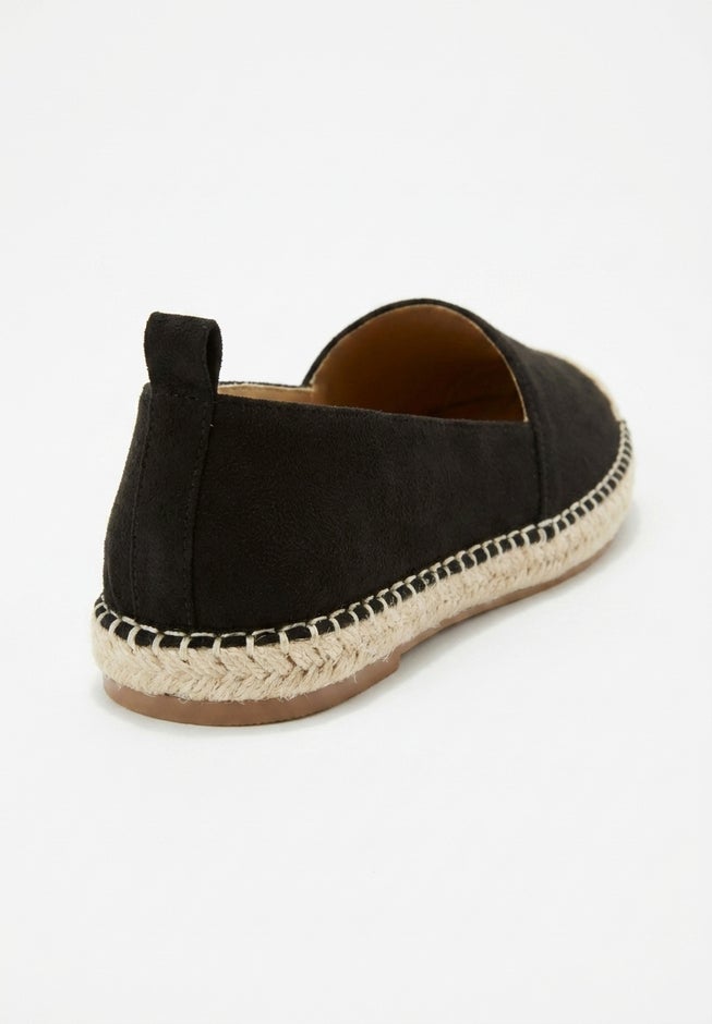 Faux Suede Slip-On Espadrille Flats image number 2