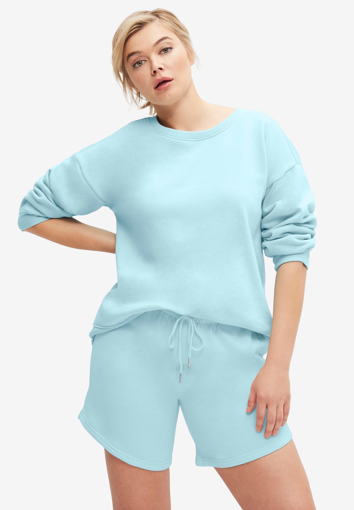 Fleece Sweatshort With Drawstring Waist image number 0