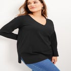 Long-Sleeve V-Neck One + Only Tunic image number null