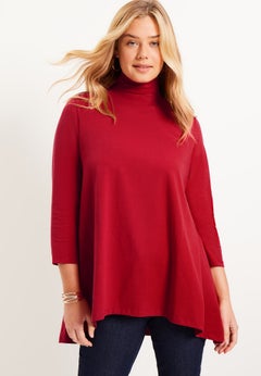 One+Only Mock-Neck Tunic