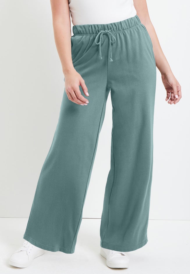 French Terry Wide-Leg Pant image number 3