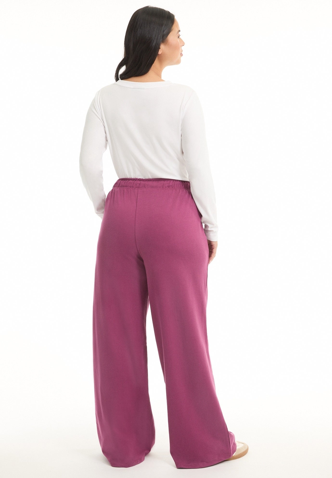 French Terry Wide-Leg Pant image number 2