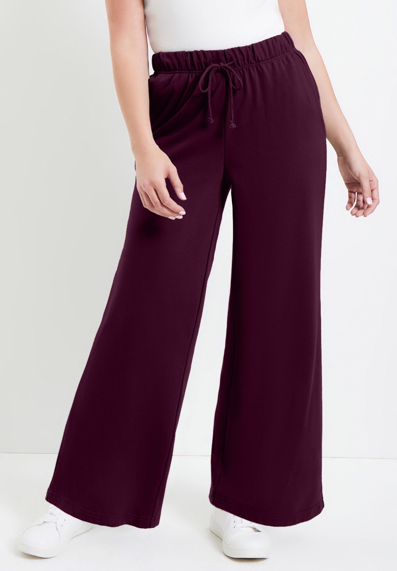 French Terry Wide-Leg Pant image number 0