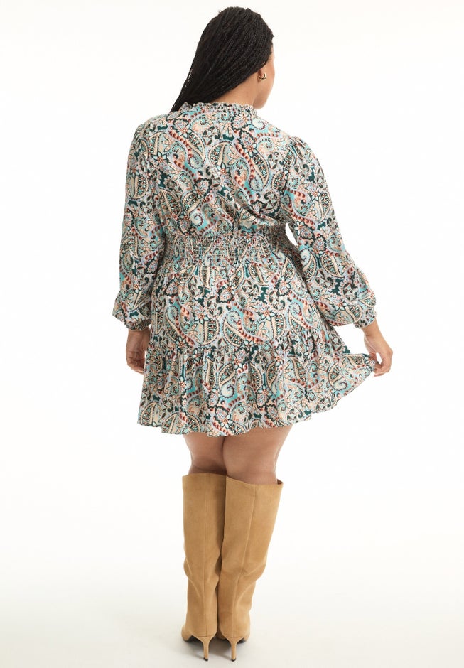 Smocked Georgette Tunic image number 2