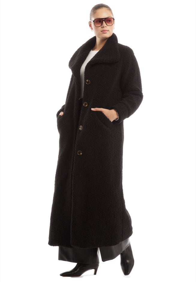 Maxi Teddy Fleece Coat image number 0