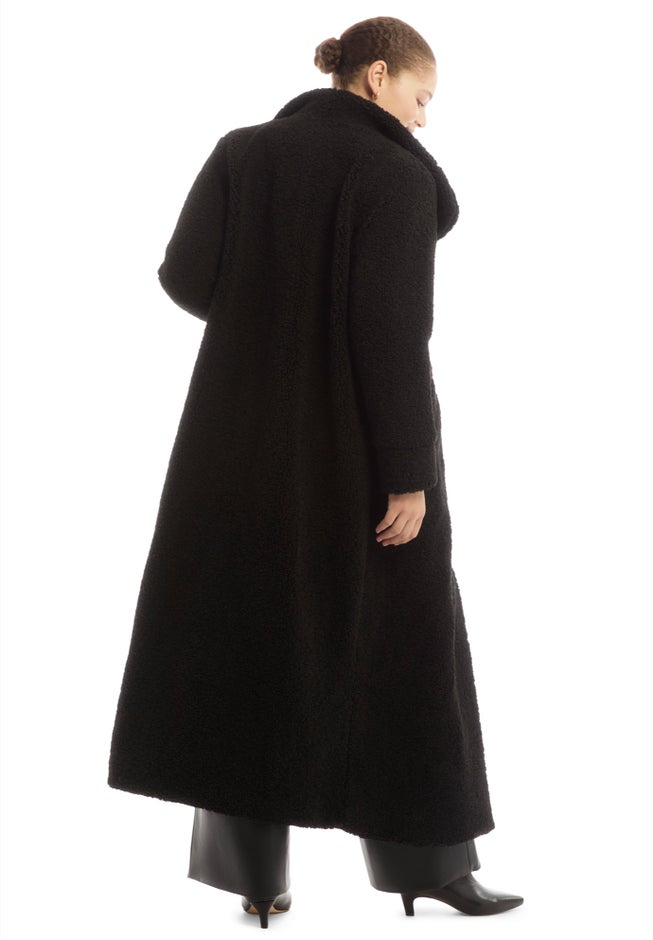 Maxi Teddy Fleece Coat image number 1