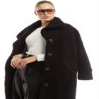 Maxi Teddy Fleece Coat image number null