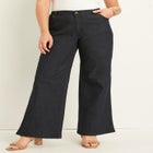 June Fit Wide-Leg Jeans image number null