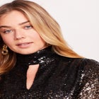 Sequin Keyhole Tee image number null