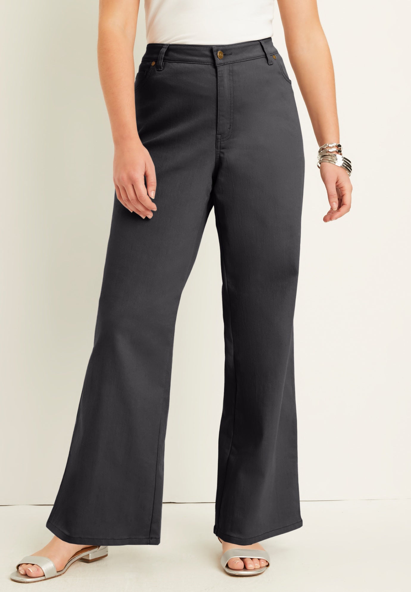 Curvie Fit Wide-Leg Jeans image number 0