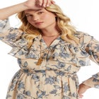 Ruffle Detail Maxi Shirt Dress image number null