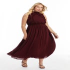 Ruffle Detail Maxi Dress image number null