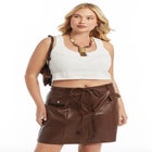 Pointelle Cropped Sweater image number null