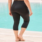 High-Waist Swim Capri with Mesh Pockets image number 2