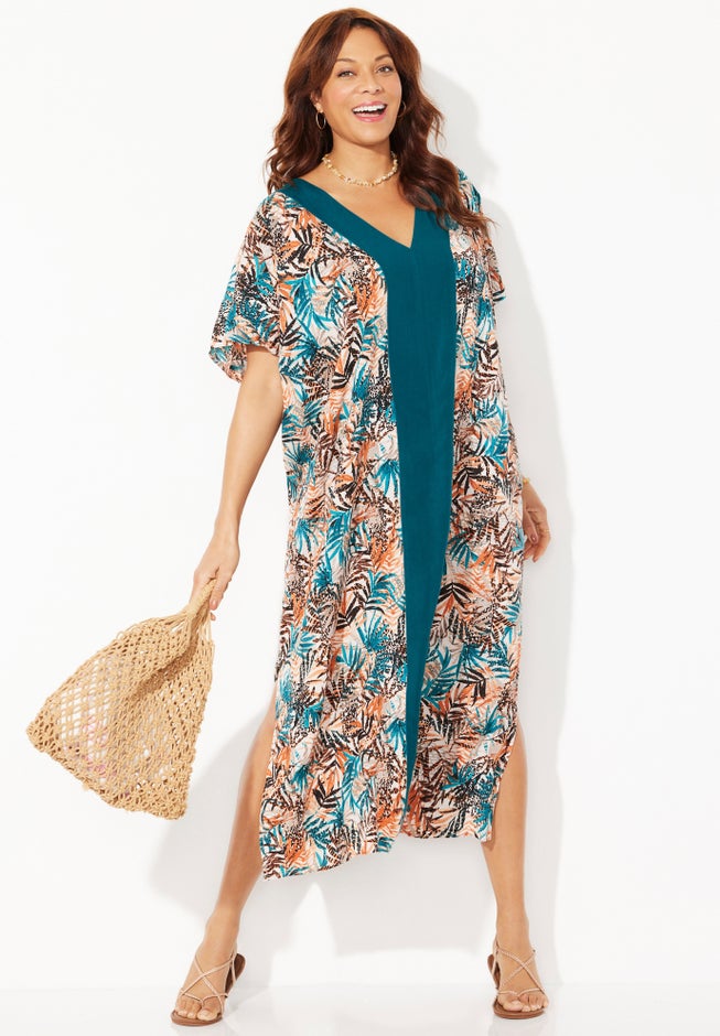 V-neck Tunic Cover-Up Dress image number 0