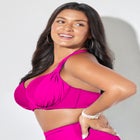 Bra Sized Drape Front Underwire Bikini Top image number null