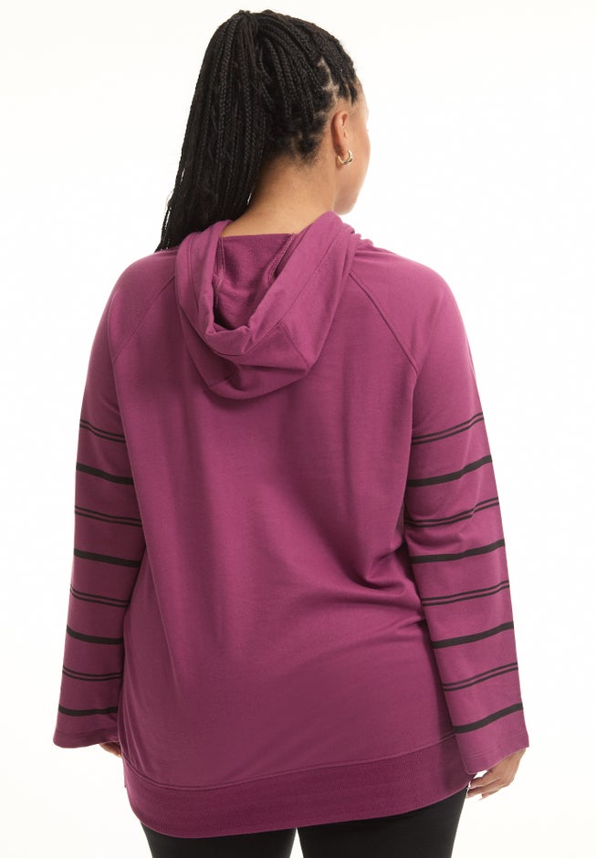 Bell-Sleeve French Terry Sweatshirt image number 1