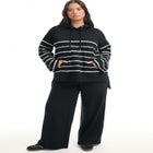 French Terry Wide-Leg Pant image number null