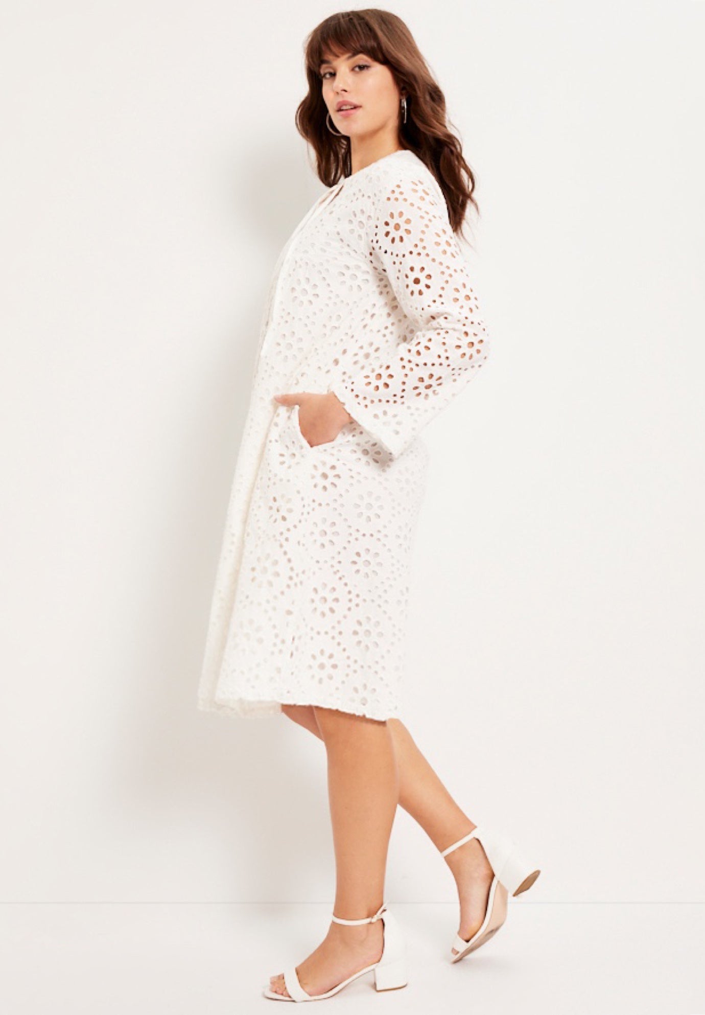 Eyelet Shirtdress image number 2