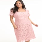 Square-Neck Lace Dress image number null