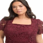 Square-Neck Lace Dress image number null