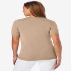 Fine Gauge Crewneck Knit Shell image number 1