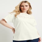 Openwork Boatneck Shirt image number null