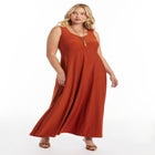 Sleeveless Sweetheart Knit Maxi Dress image number 0
