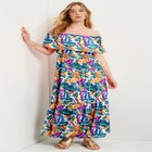 Off-The-Shoulder Tiered Maxi Dress image number null