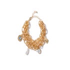 Three-Chain Charm Bracelet. image number null