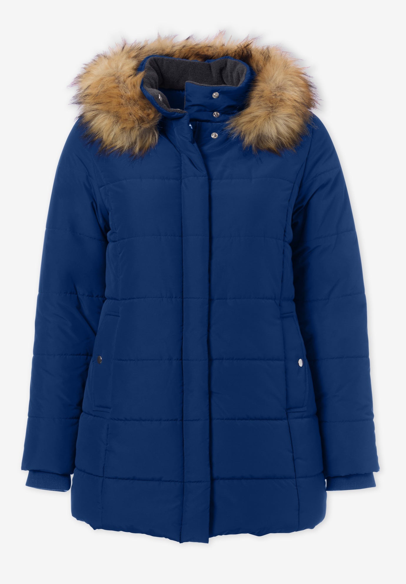 Plus Size Classic Length Puffer Coat image number 6