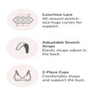 Glamorise&reg; Bramour Lexington Lace Plunge Bralette image number null