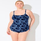 Chlorine Resistant Sarong Front One Piece Swimsuit image number 0
