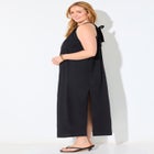 Cotton High Neck Maxi Dress Cover Up image number null