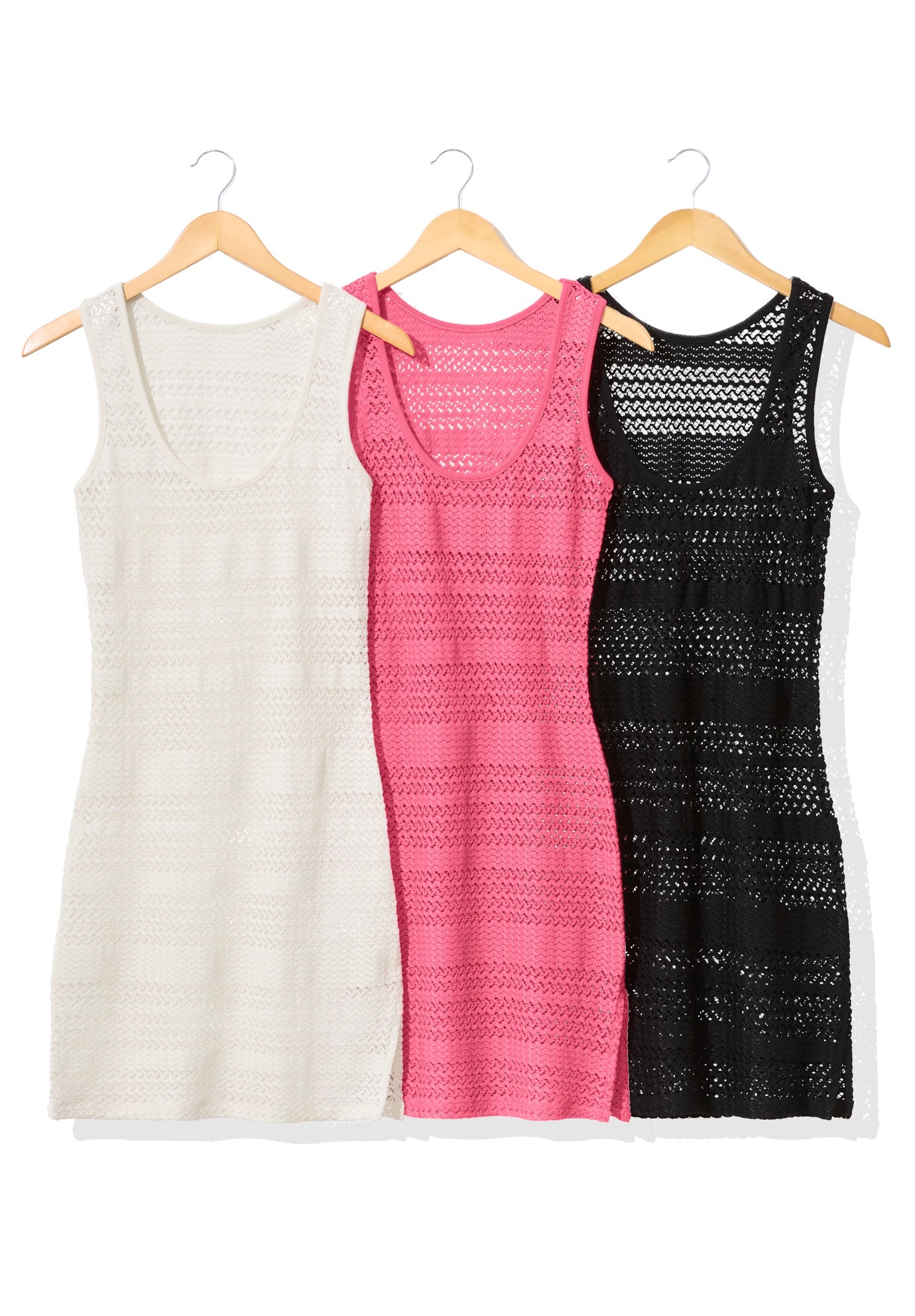 Scallop Crochet Cover Up Dress image number 4
