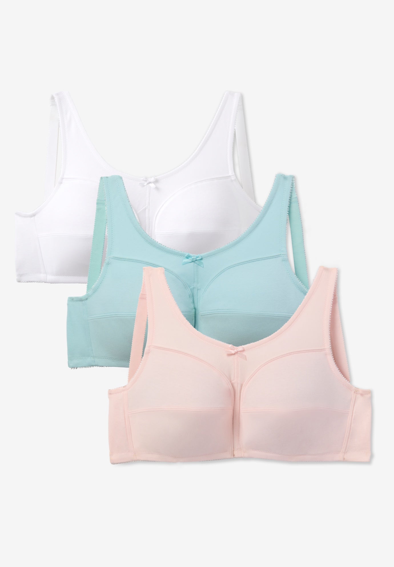3-Pack Cotton Wireless Bra image number 0