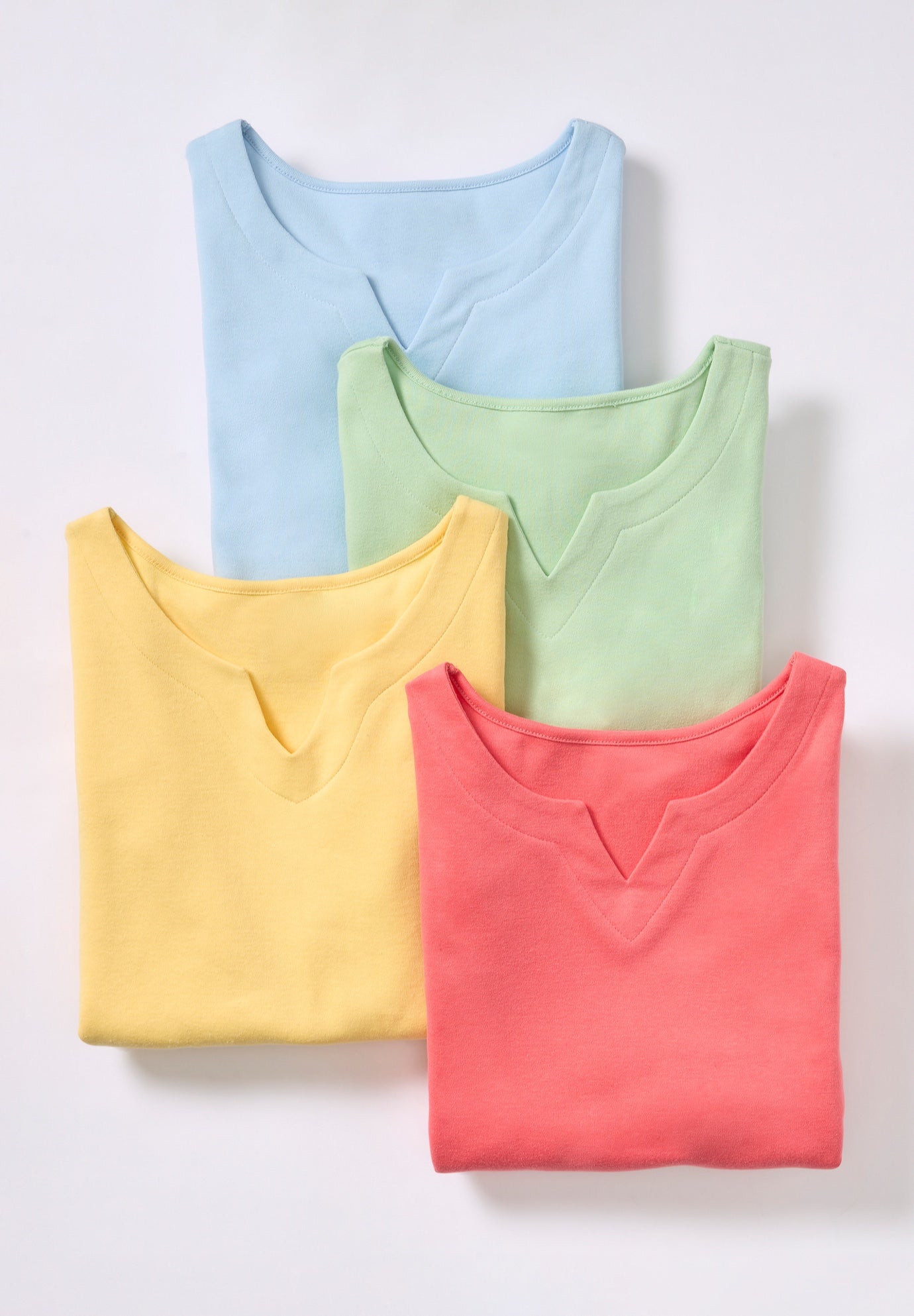 Plus Size Soft Knit Tunic with Notch Neckline image number 3