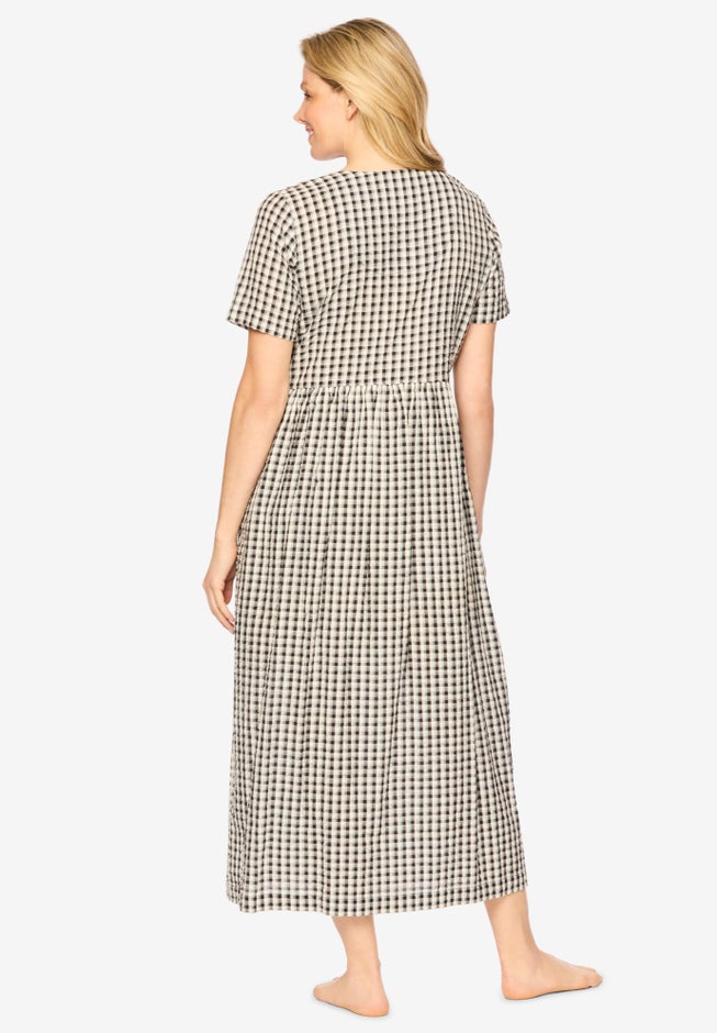 Long Seersucker Lounger image number 1