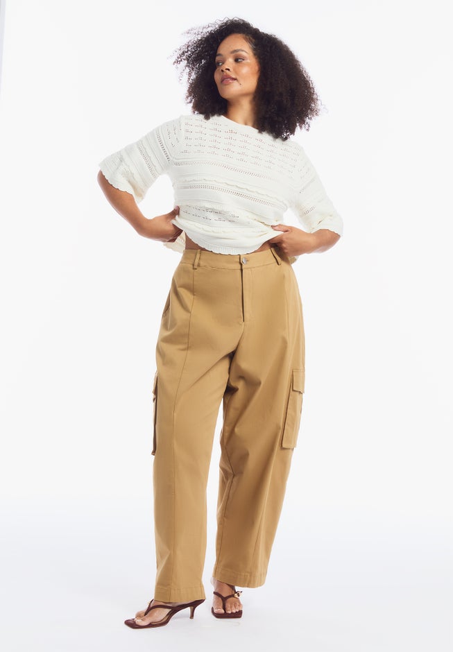 Ruffle Sleeve Sweater image number 4