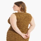 Sleeveless Smocked Lace Knit Top image number null